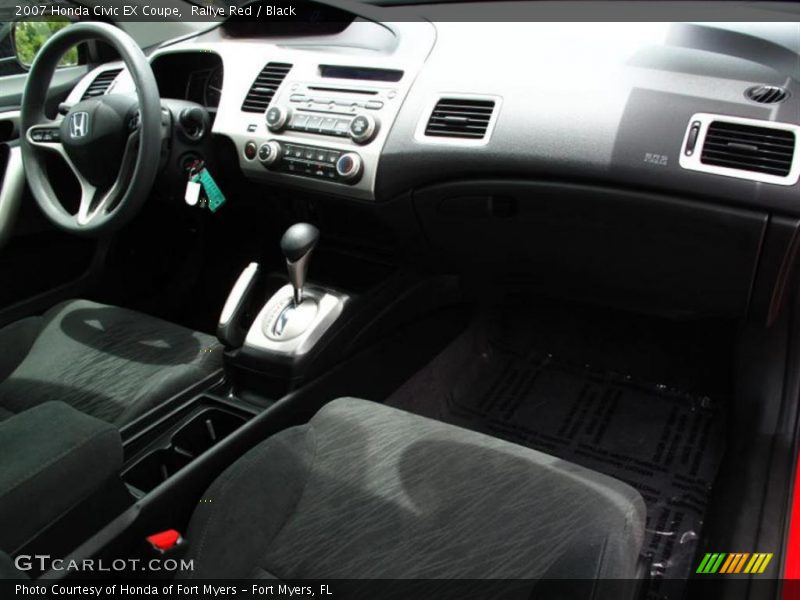 Rallye Red / Black 2007 Honda Civic EX Coupe