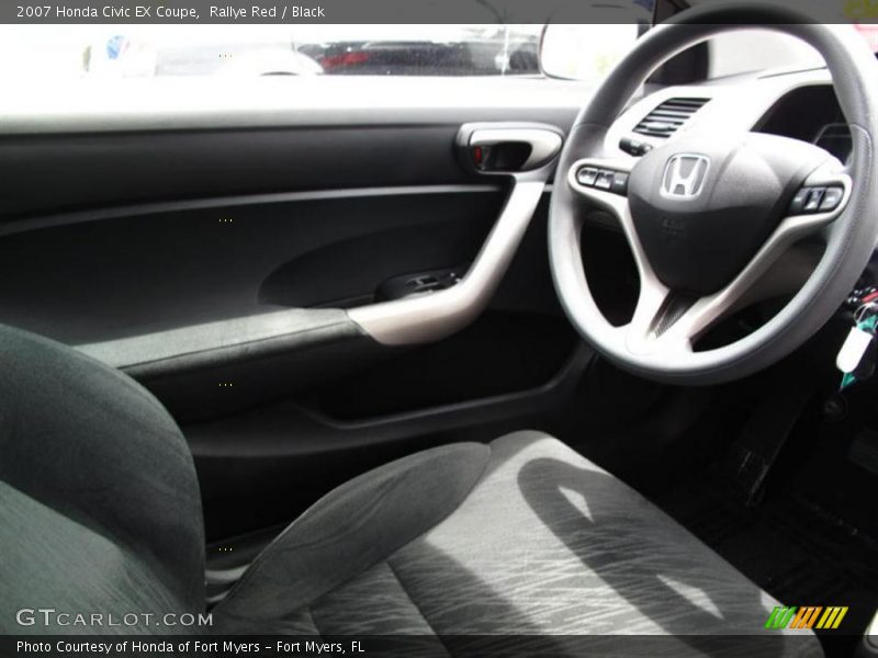 Rallye Red / Black 2007 Honda Civic EX Coupe