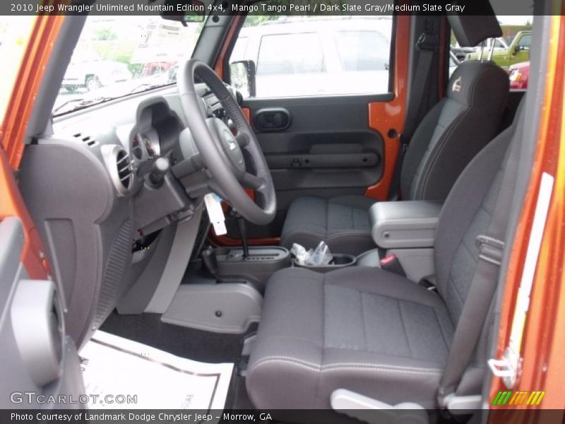 Mango Tango Pearl / Dark Slate Gray/Medium Slate Gray 2010 Jeep Wrangler Unlimited Mountain Edition 4x4