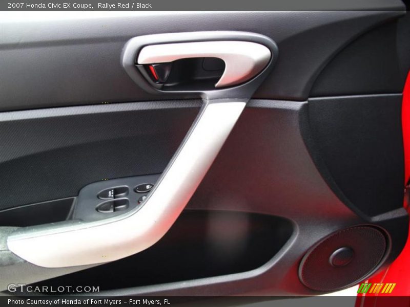 Rallye Red / Black 2007 Honda Civic EX Coupe