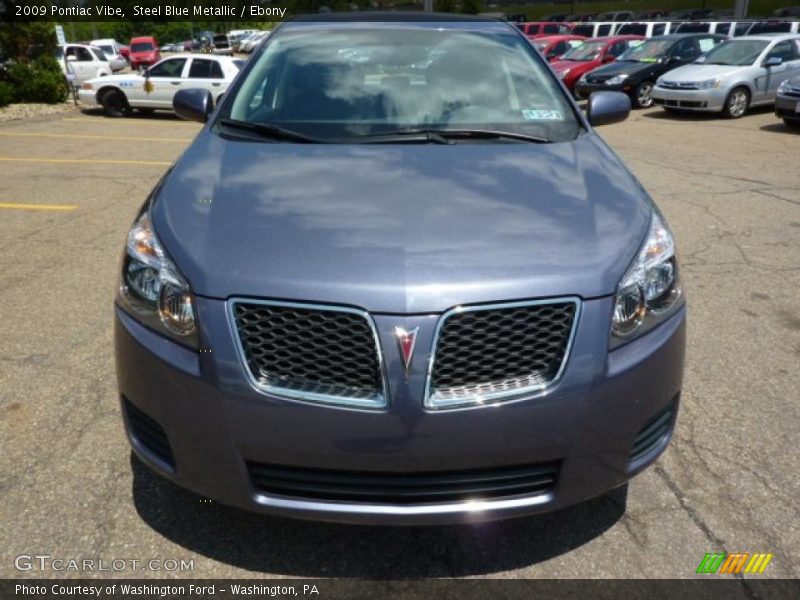 Steel Blue Metallic / Ebony 2009 Pontiac Vibe