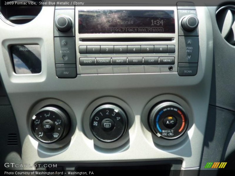 Steel Blue Metallic / Ebony 2009 Pontiac Vibe