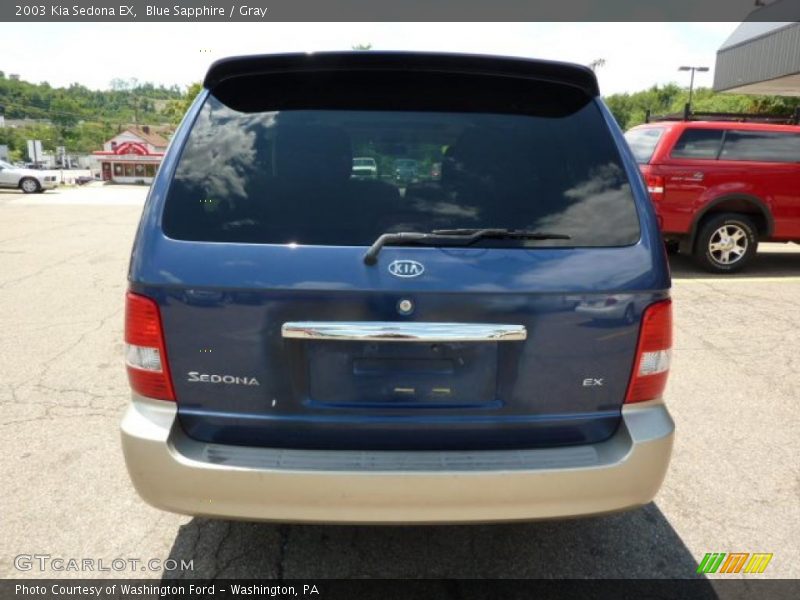 Blue Sapphire / Gray 2003 Kia Sedona EX