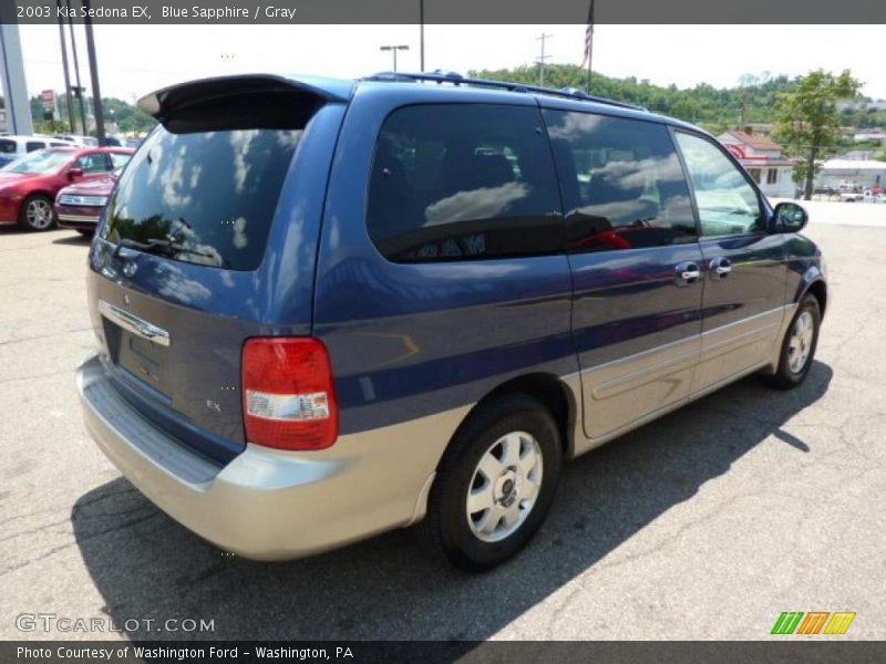 Blue Sapphire / Gray 2003 Kia Sedona EX