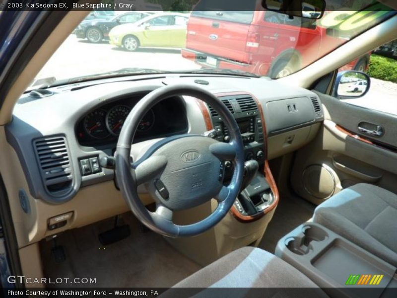 Blue Sapphire / Gray 2003 Kia Sedona EX