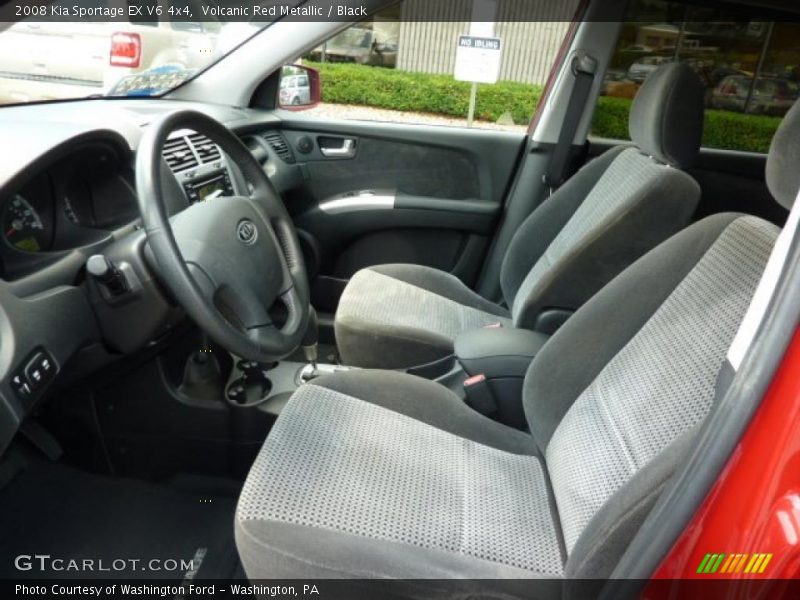 Volcanic Red Metallic / Black 2008 Kia Sportage EX V6 4x4