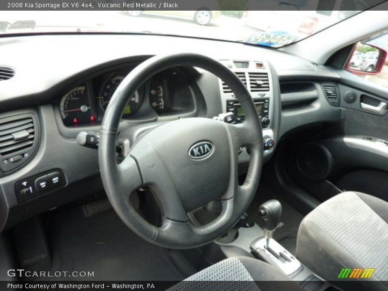 Volcanic Red Metallic / Black 2008 Kia Sportage EX V6 4x4
