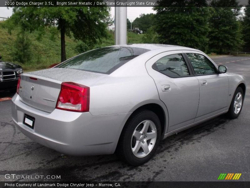 Bright Silver Metallic / Dark Slate Gray/Light Slate Gray 2010 Dodge Charger 3.5L