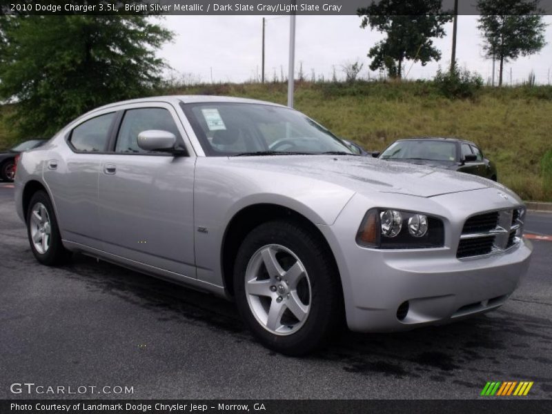 Bright Silver Metallic / Dark Slate Gray/Light Slate Gray 2010 Dodge Charger 3.5L