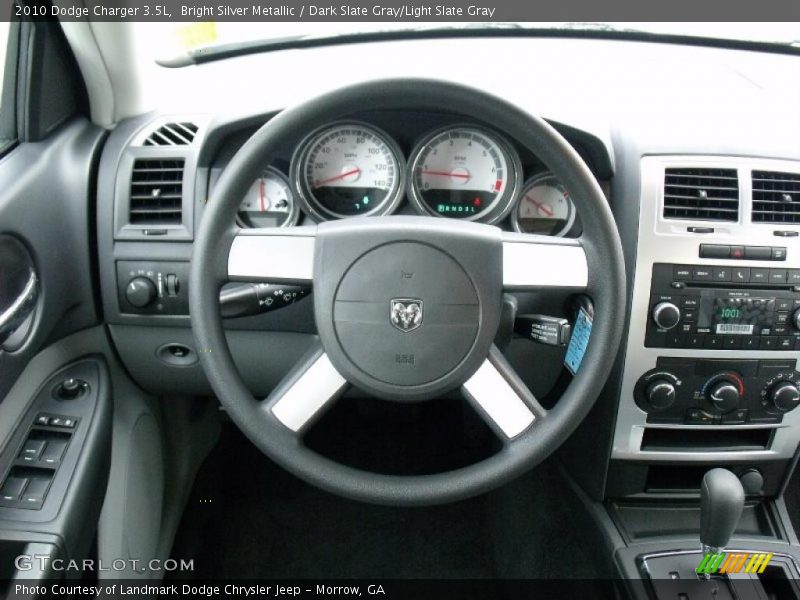 Bright Silver Metallic / Dark Slate Gray/Light Slate Gray 2010 Dodge Charger 3.5L