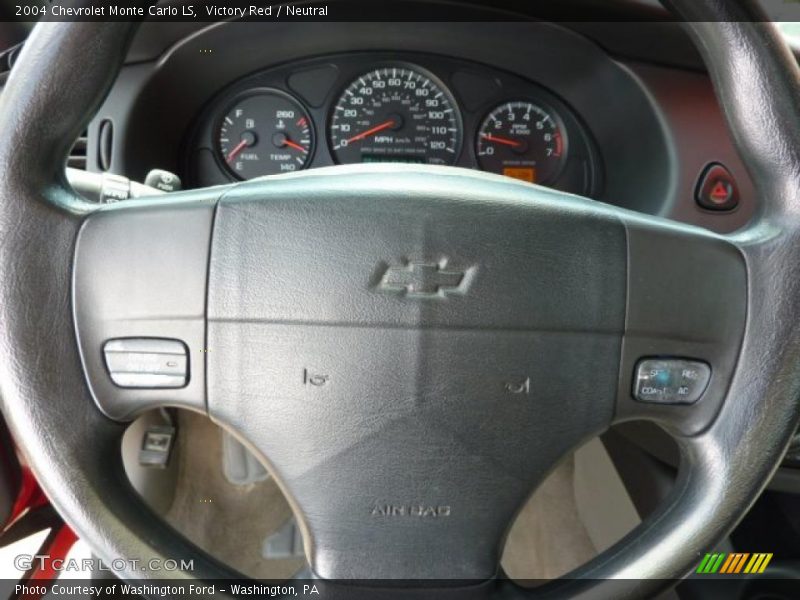 Victory Red / Neutral 2004 Chevrolet Monte Carlo LS