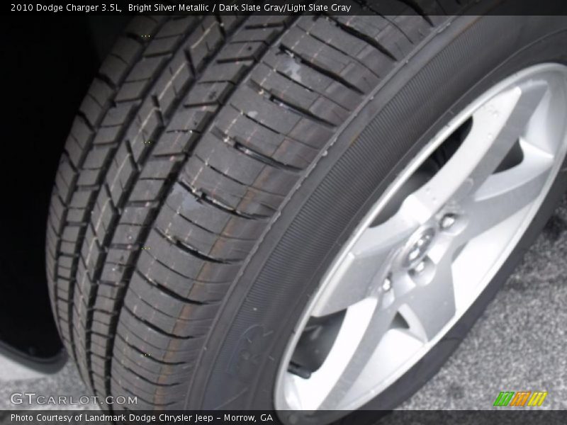 Bright Silver Metallic / Dark Slate Gray/Light Slate Gray 2010 Dodge Charger 3.5L
