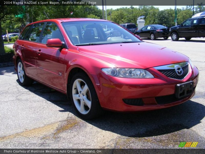 Redfire Metallic / Beige 2004 Mazda MAZDA6 s Sport Wagon