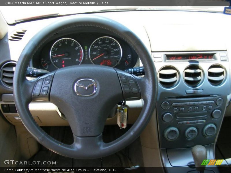 Redfire Metallic / Beige 2004 Mazda MAZDA6 s Sport Wagon