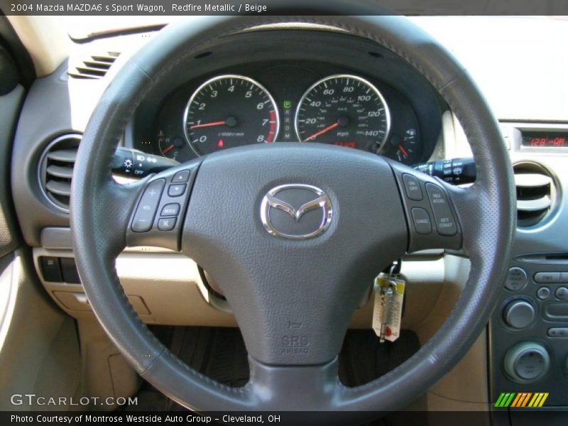 Redfire Metallic / Beige 2004 Mazda MAZDA6 s Sport Wagon