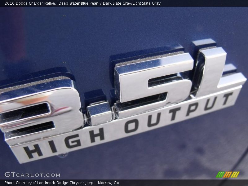 Deep Water Blue Pearl / Dark Slate Gray/Light Slate Gray 2010 Dodge Charger Rallye