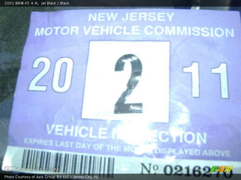 Jet Black / Black 2001 BMW X5 4.4i