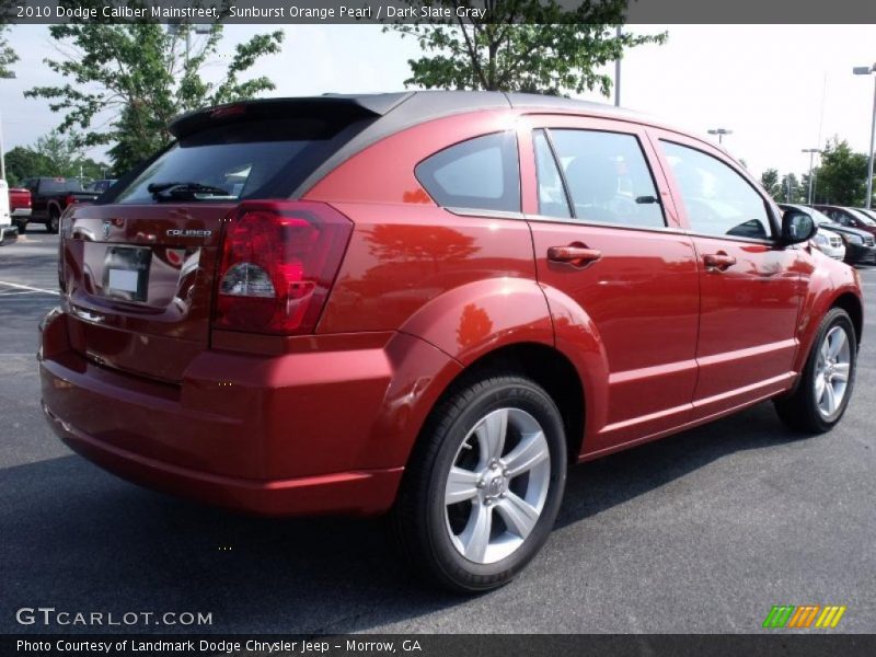 Sunburst Orange Pearl / Dark Slate Gray 2010 Dodge Caliber Mainstreet