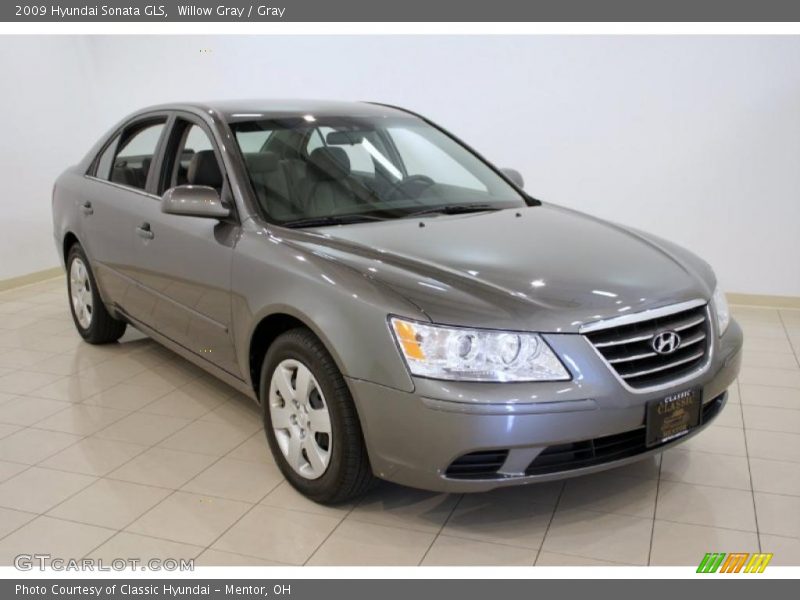 Willow Gray / Gray 2009 Hyundai Sonata GLS