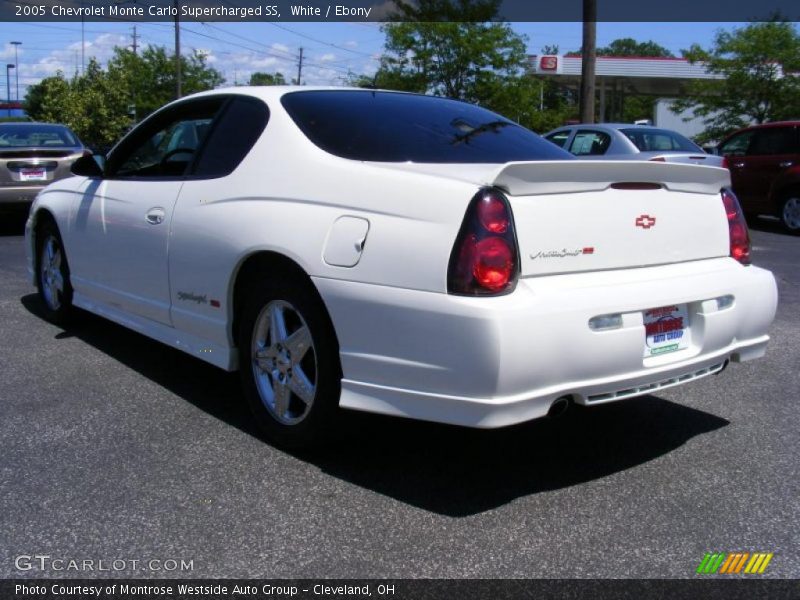 White / Ebony 2005 Chevrolet Monte Carlo Supercharged SS