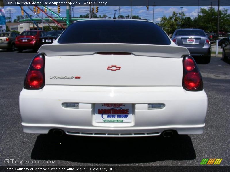 White / Ebony 2005 Chevrolet Monte Carlo Supercharged SS