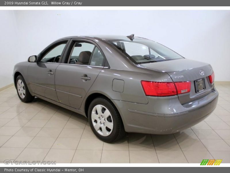 Willow Gray / Gray 2009 Hyundai Sonata GLS