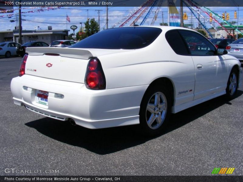 White / Ebony 2005 Chevrolet Monte Carlo Supercharged SS