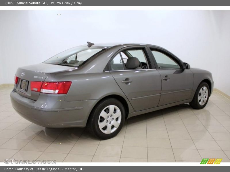 Willow Gray / Gray 2009 Hyundai Sonata GLS