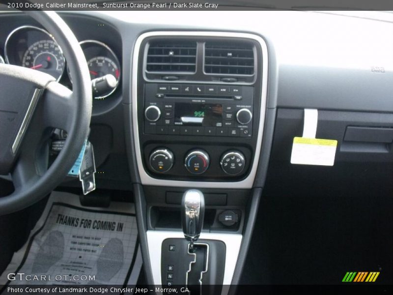Sunburst Orange Pearl / Dark Slate Gray 2010 Dodge Caliber Mainstreet