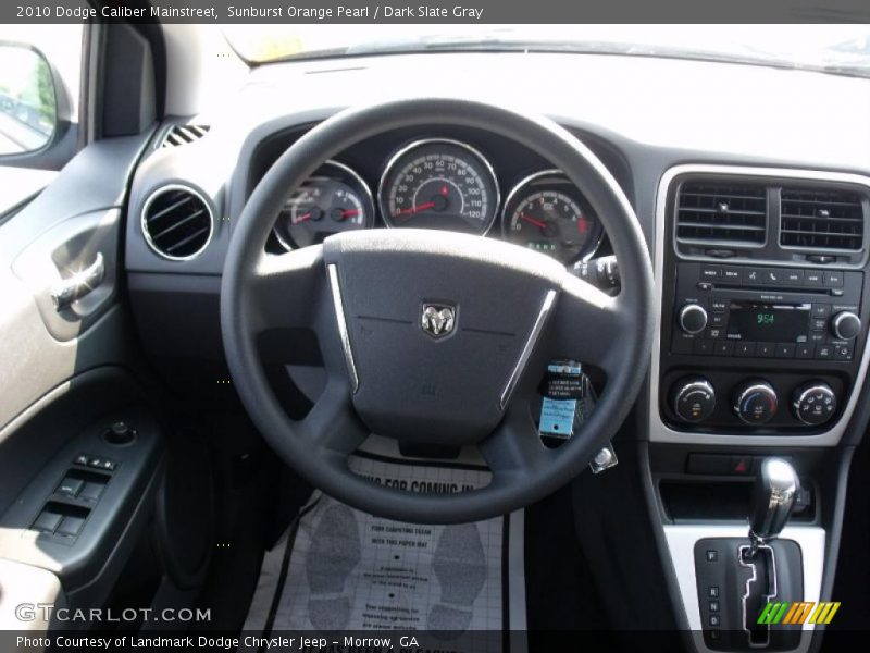 Sunburst Orange Pearl / Dark Slate Gray 2010 Dodge Caliber Mainstreet