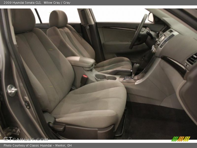 Willow Gray / Gray 2009 Hyundai Sonata GLS