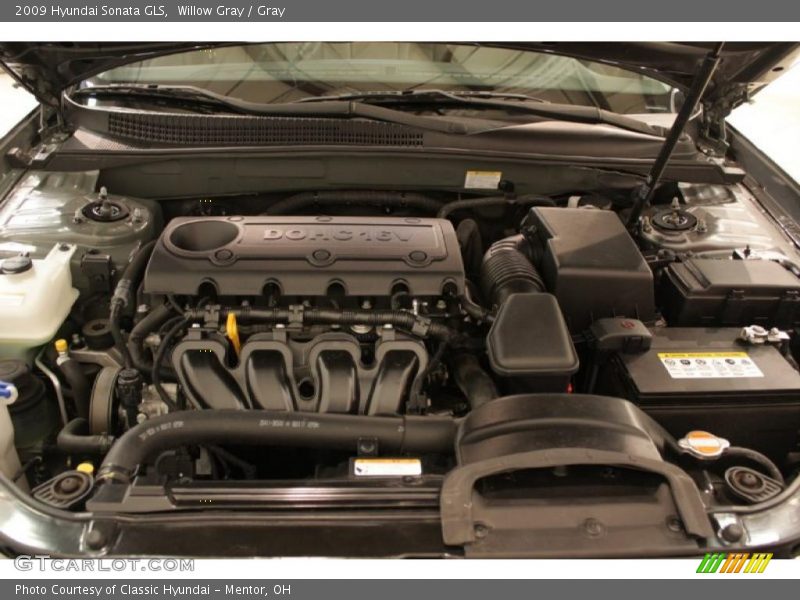 Willow Gray / Gray 2009 Hyundai Sonata GLS