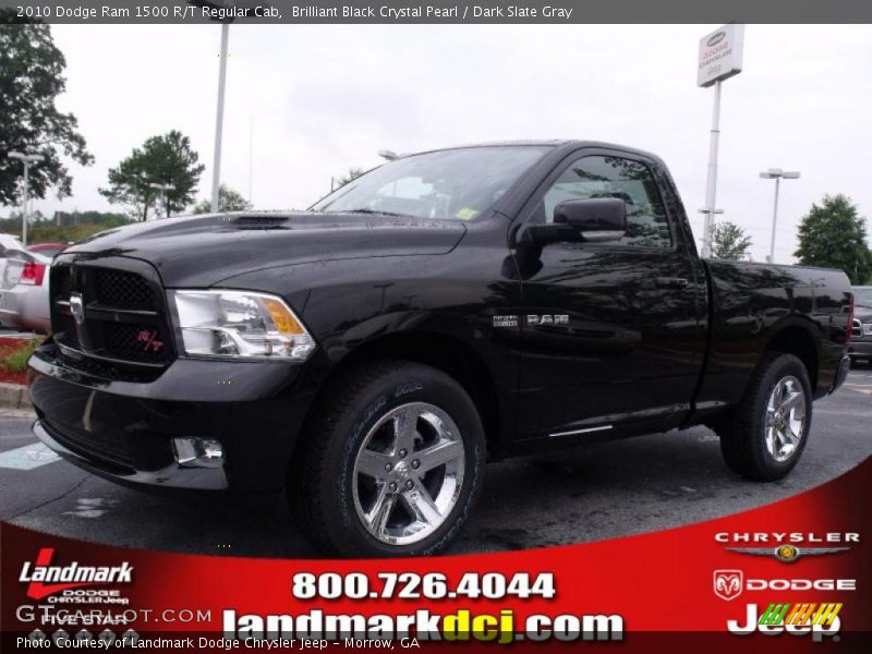 Brilliant Black Crystal Pearl / Dark Slate Gray 2010 Dodge Ram 1500 R/T Regular Cab