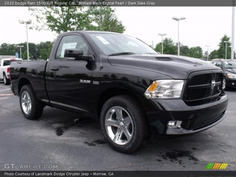 Brilliant Black Crystal Pearl / Dark Slate Gray 2010 Dodge Ram 1500 R/T Regular Cab