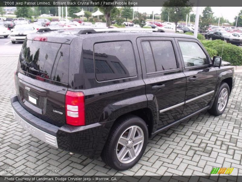 Brilliant Black Crystal Pearl / Pastel Pebble Beige 2008 Jeep Patriot Limited