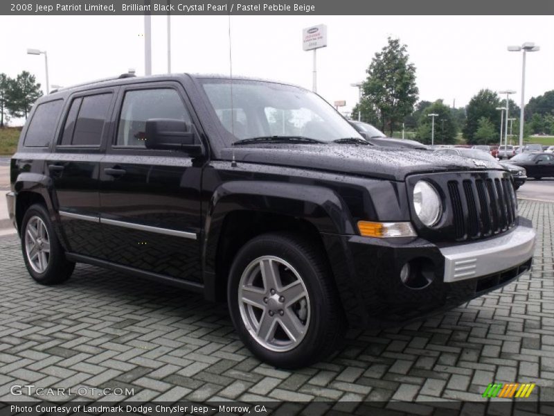 Brilliant Black Crystal Pearl / Pastel Pebble Beige 2008 Jeep Patriot Limited