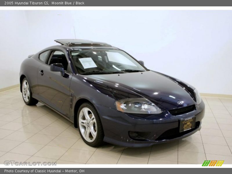 Moonlit Blue / Black 2005 Hyundai Tiburon GS