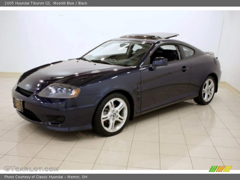 Moonlit Blue / Black 2005 Hyundai Tiburon GS