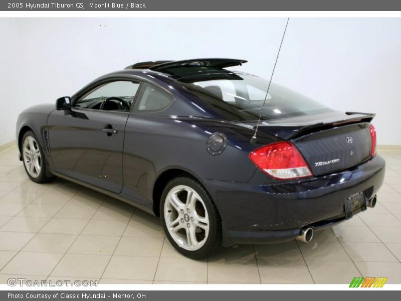 Moonlit Blue / Black 2005 Hyundai Tiburon GS