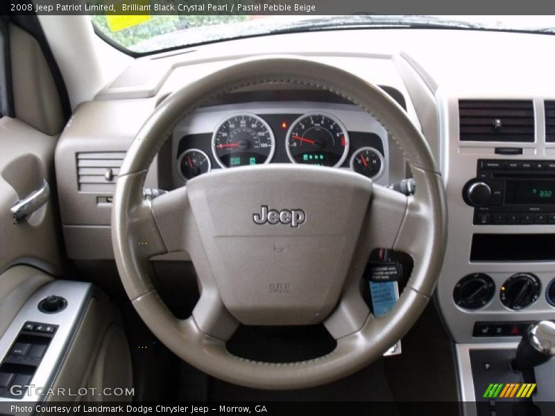 Brilliant Black Crystal Pearl / Pastel Pebble Beige 2008 Jeep Patriot Limited