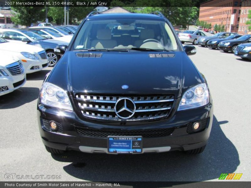 Black / Ash Grey 2007 Mercedes-Benz ML 350 4Matic