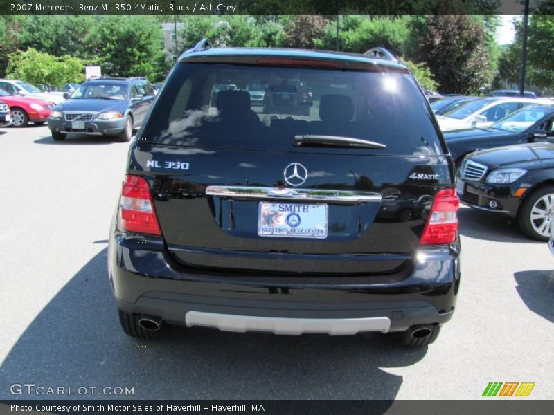 Black / Ash Grey 2007 Mercedes-Benz ML 350 4Matic