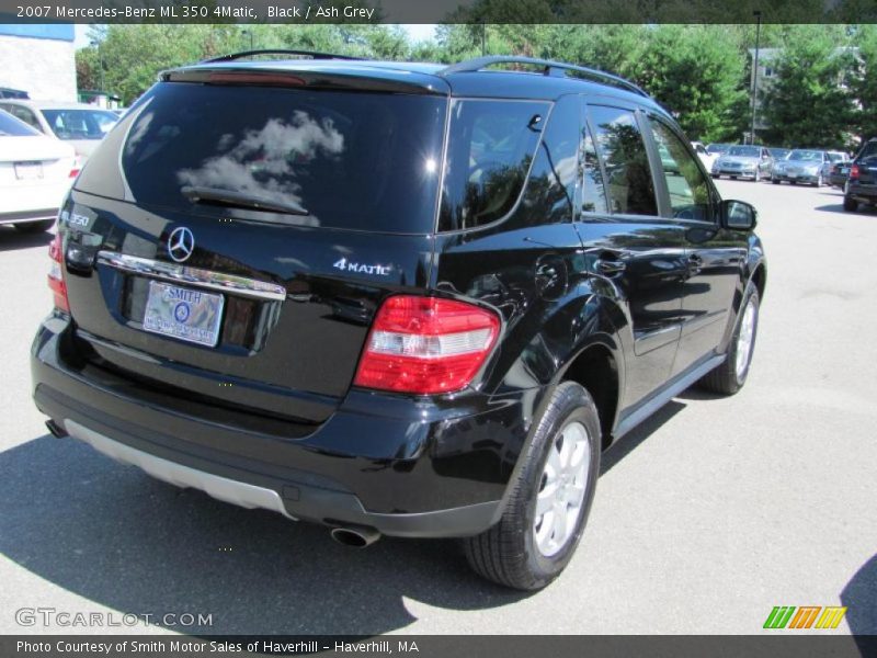 Black / Ash Grey 2007 Mercedes-Benz ML 350 4Matic