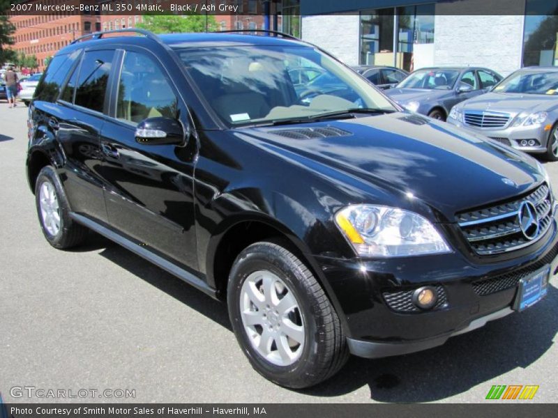 Black / Ash Grey 2007 Mercedes-Benz ML 350 4Matic