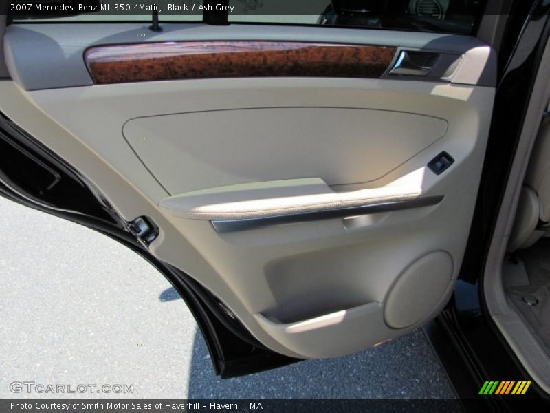 Black / Ash Grey 2007 Mercedes-Benz ML 350 4Matic