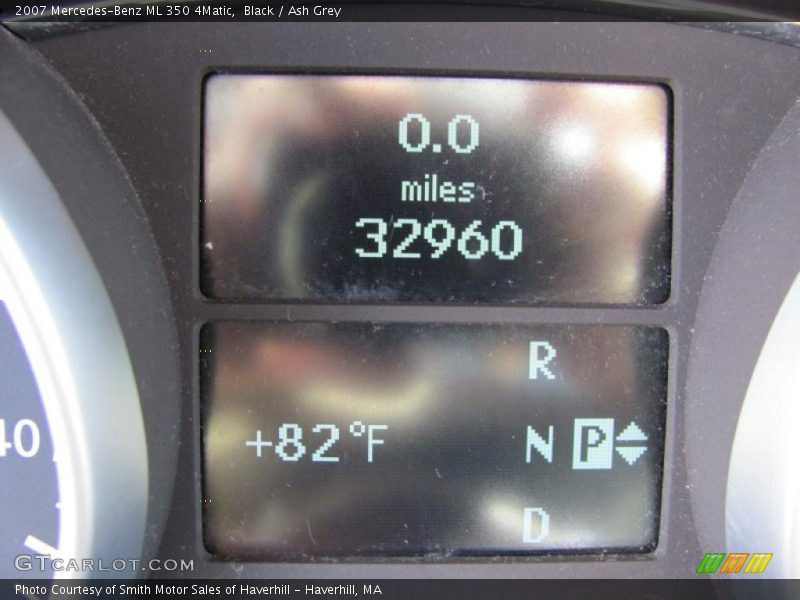 Black / Ash Grey 2007 Mercedes-Benz ML 350 4Matic