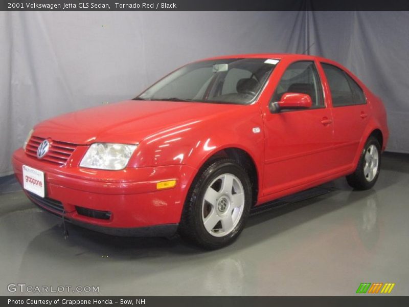 Tornado Red / Black 2001 Volkswagen Jetta GLS Sedan