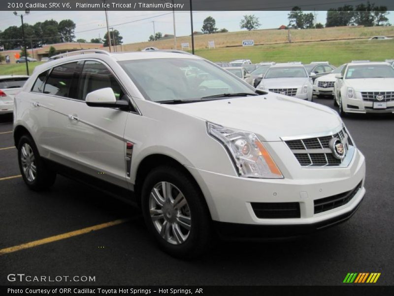 Platinum Ice Tricoat / Titanium/Ebony 2010 Cadillac SRX V6