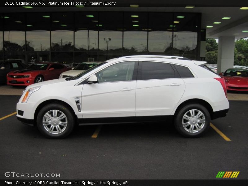 Platinum Ice Tricoat / Titanium/Ebony 2010 Cadillac SRX V6