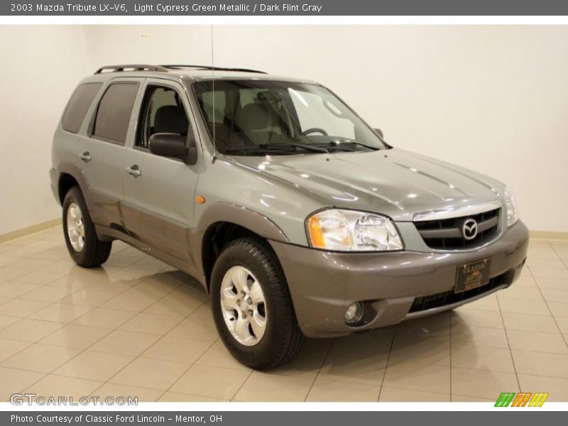 Light Cypress Green Metallic / Dark Flint Gray 2003 Mazda Tribute LX-V6